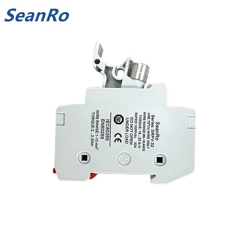 SeanRo держатель предохранителя на Din-рейку и предохранитель на солнечной батарее PV DC 1000 в 1-30 А 30 А, fusibles, термофарфоровый предохранитель с основанием