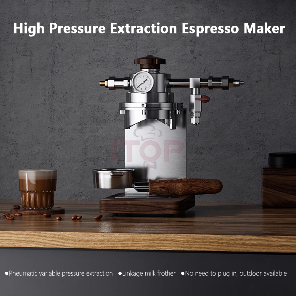 High-Pressure Multifunction Espresso Coffee Maker for Household Car Hotel Outdoor RV and Garage Use