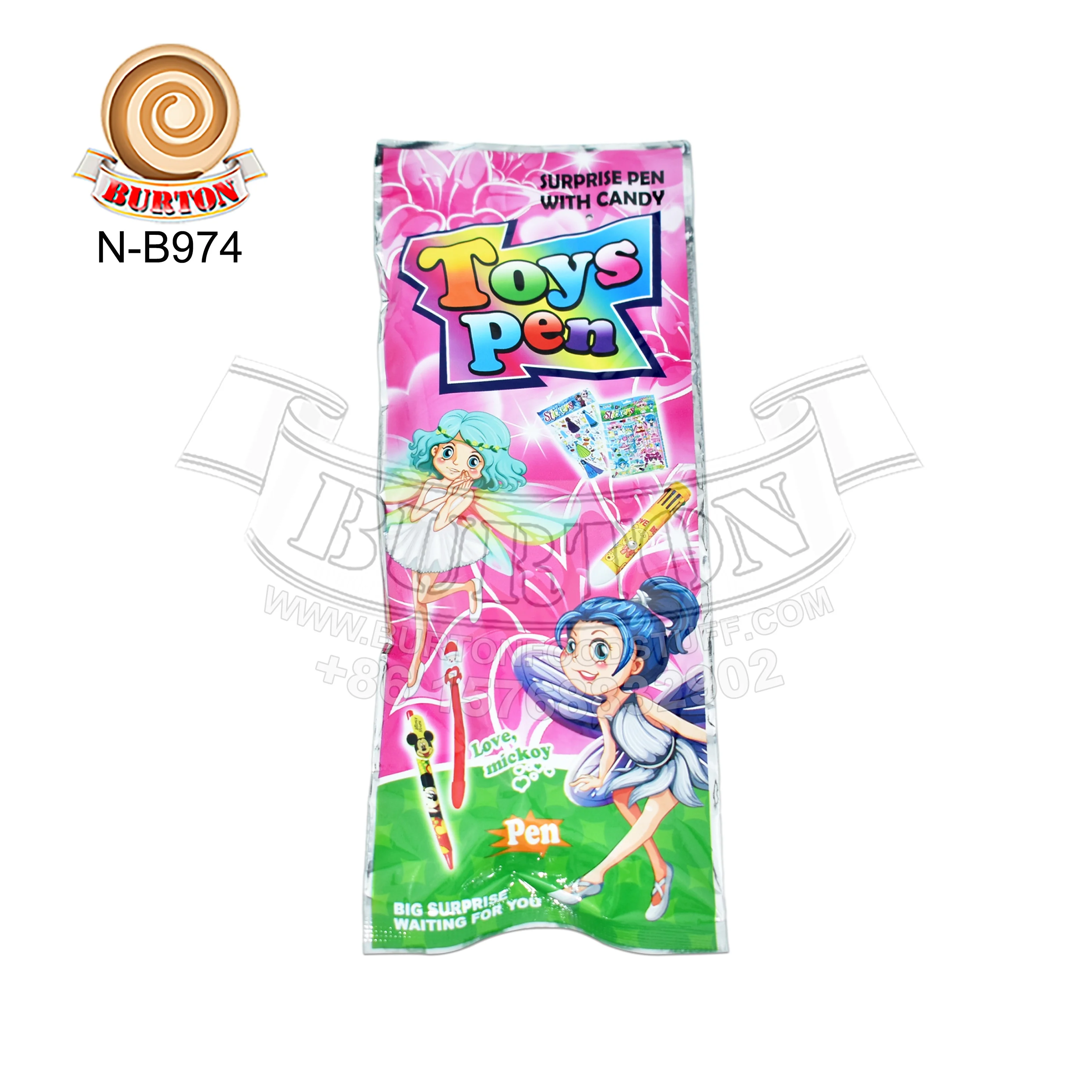 Wholesale Pen Bag Toy Candy with Toys Pen Popping Candy