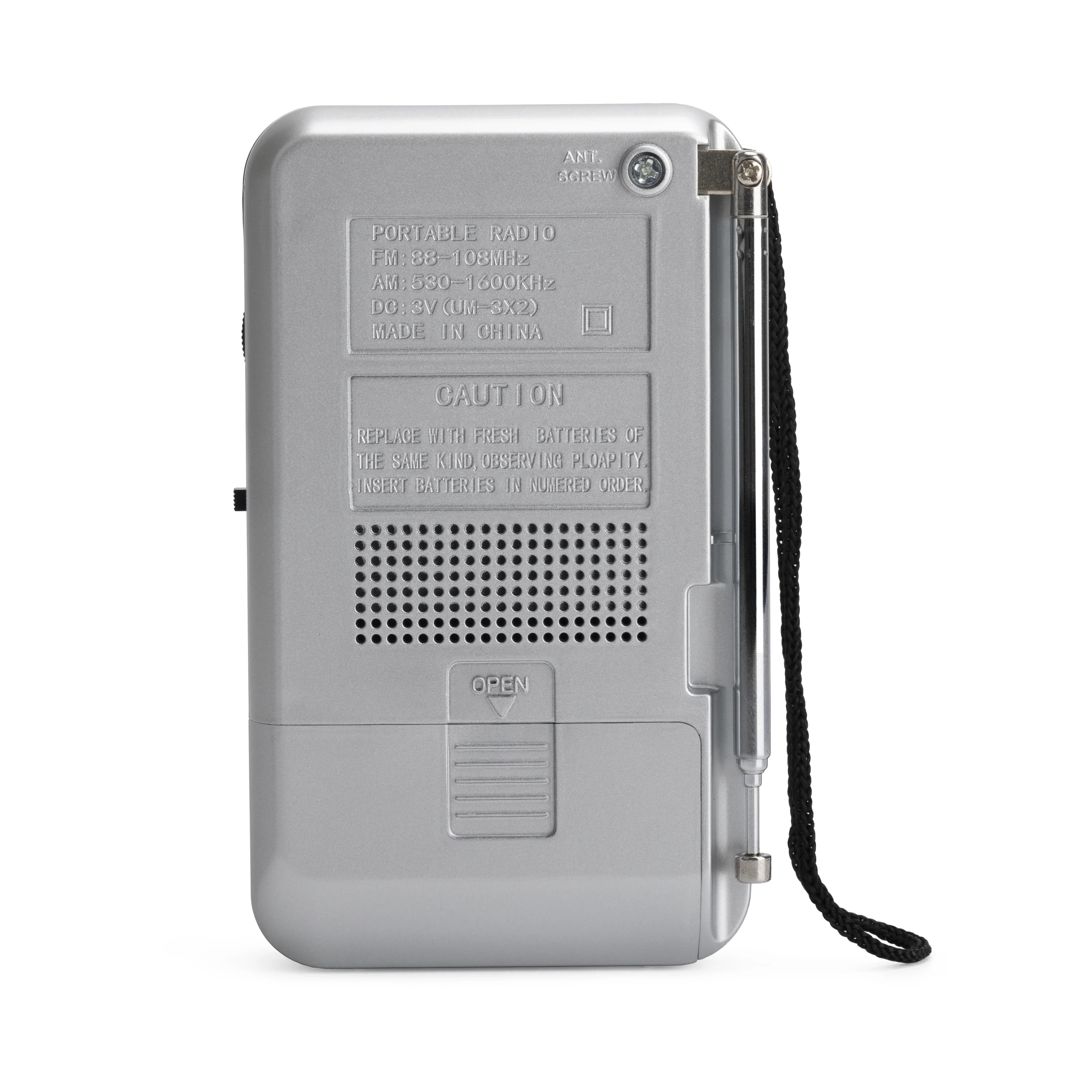 K-266 Power Bear AM FM Battery Operated Portable Pocket Radio Transistor Home Two Way Radios Player