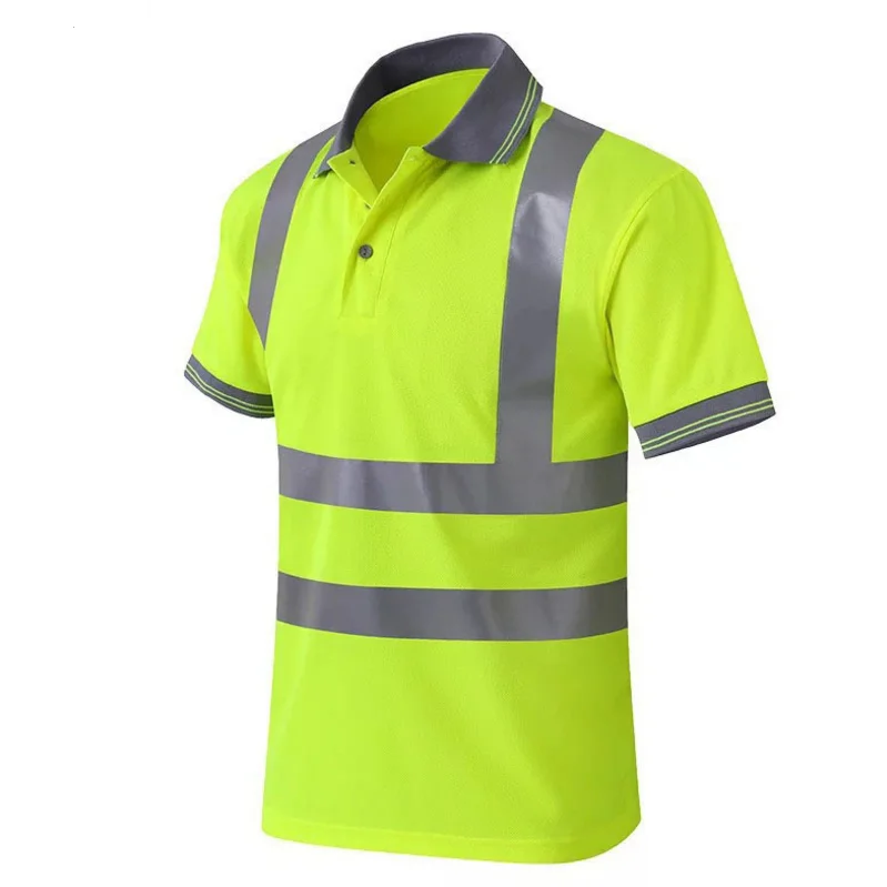 Quick Drying Yellow Safety Work Uniform 