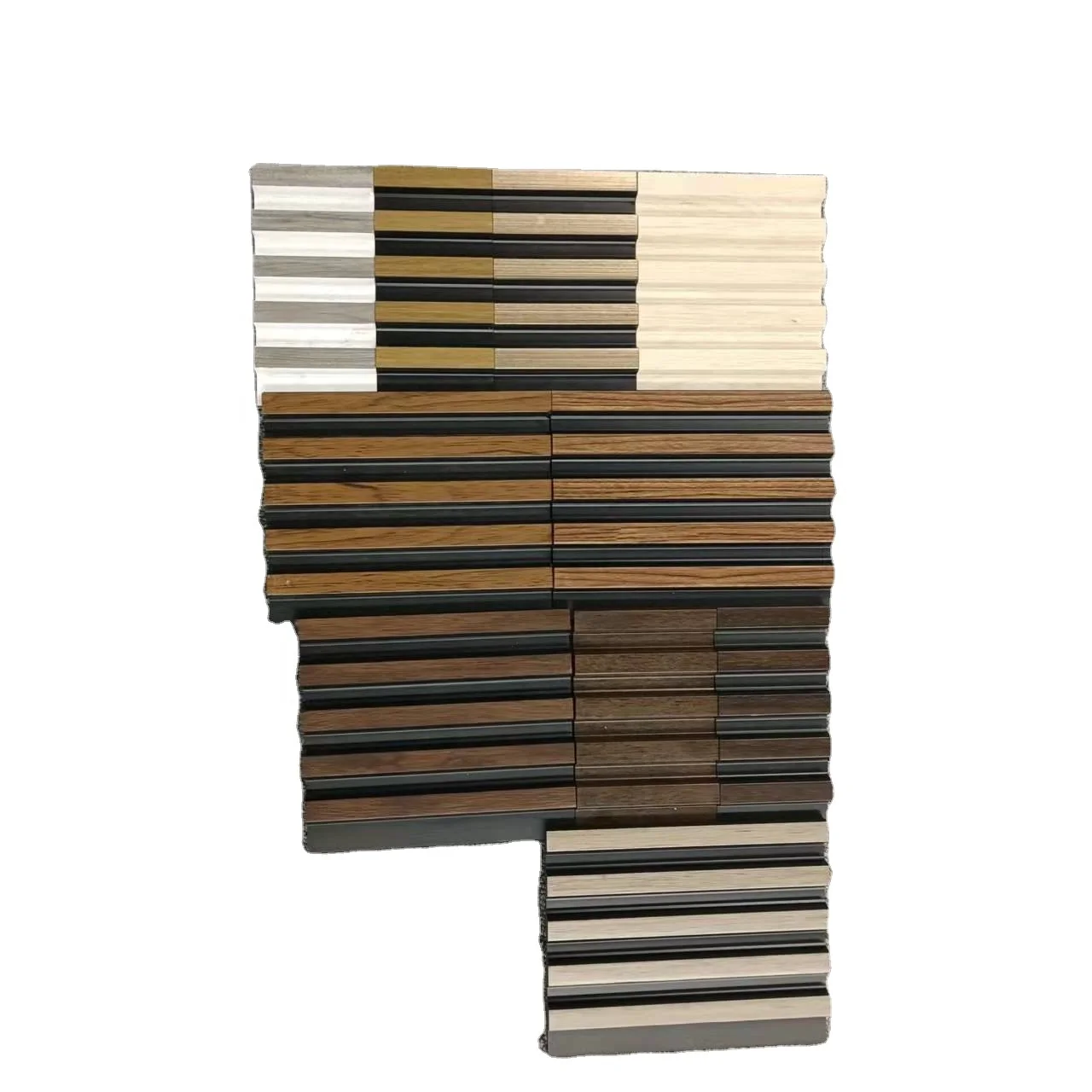 Free Sample Natural Wooden Colors PS Cladding  Decorative Wall Panel for Home Decoration