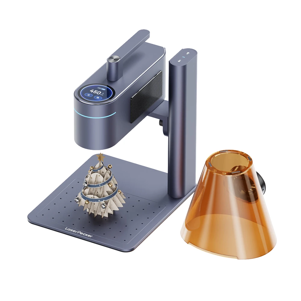 Laserpecker4金属プラスチックシルバーウッドレザー用の基本的な