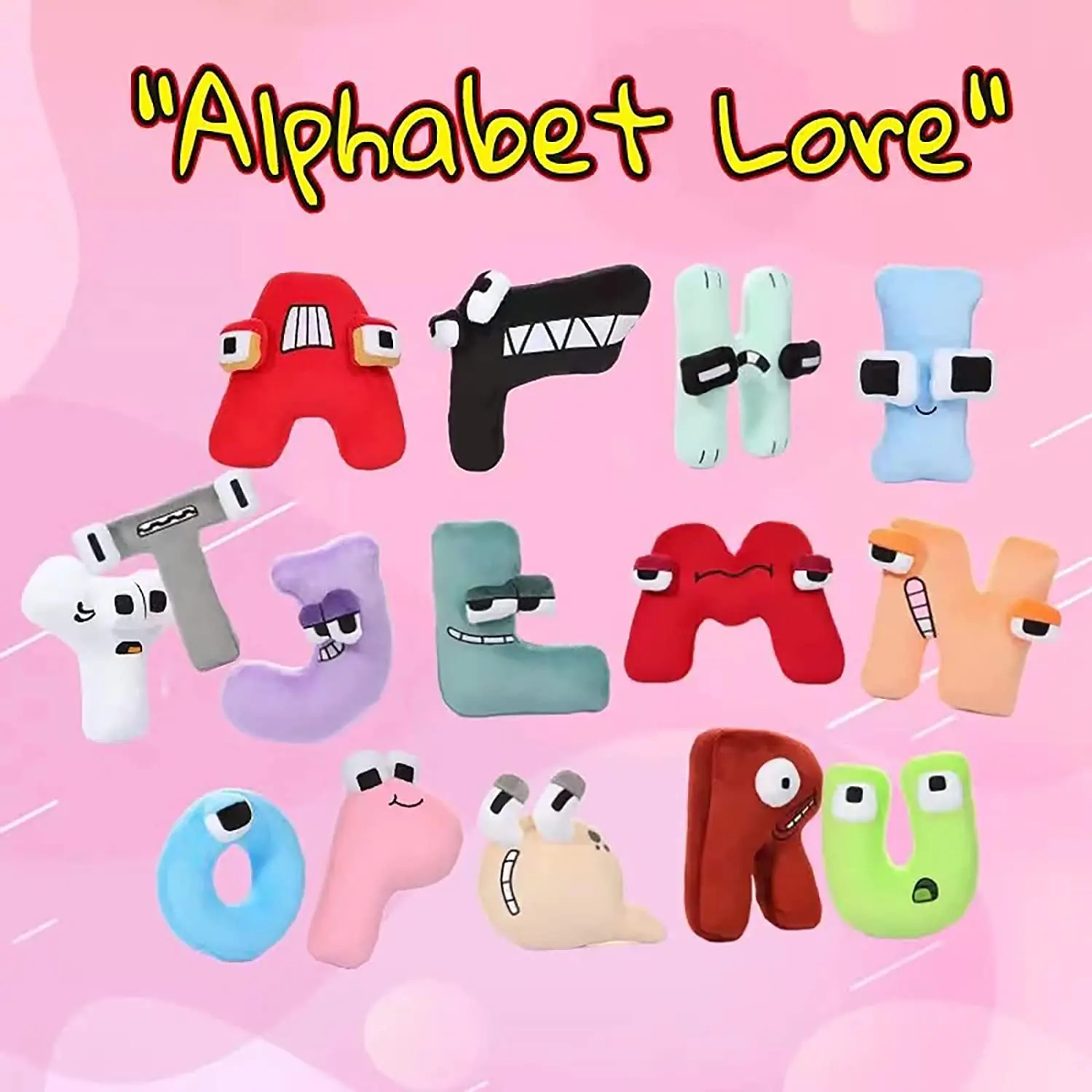 Alphabet Lore P Plushies Stuffed Animal Dolls, Funny Educational