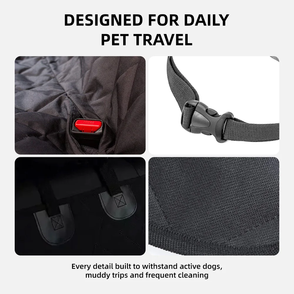Wholesale Waterproof Back Seat Cover Protector Heavy Duty Nonslip Pet - product detail 5