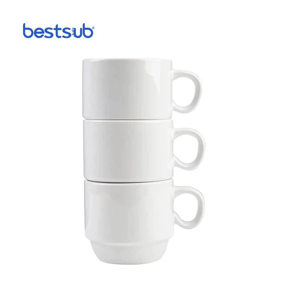 BestSub Wholesale Blank Heat Transfer 6oz Stackable Custom Coffee Cup  Sublimation Mugs for Sale