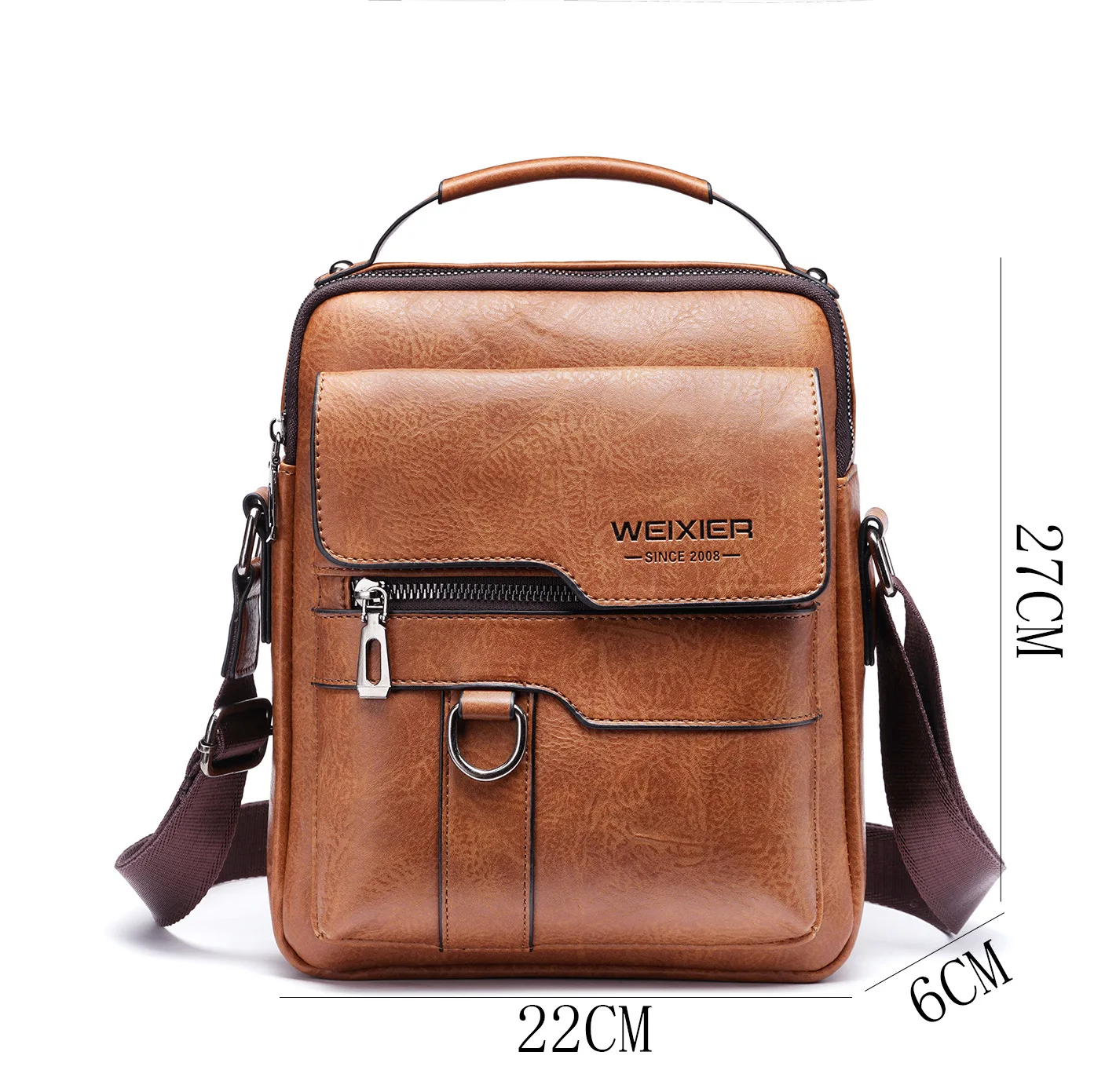 Leather Men Bag - Casual Business Leather Men's Messenger Bag - Fashion Men's Crossbody Bag (LT4)