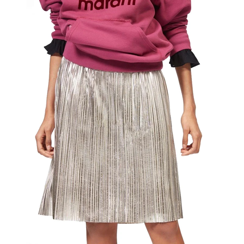 silver reflective skirt