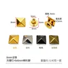 8mm square iron rivets with a set of 8x6mm flared feet