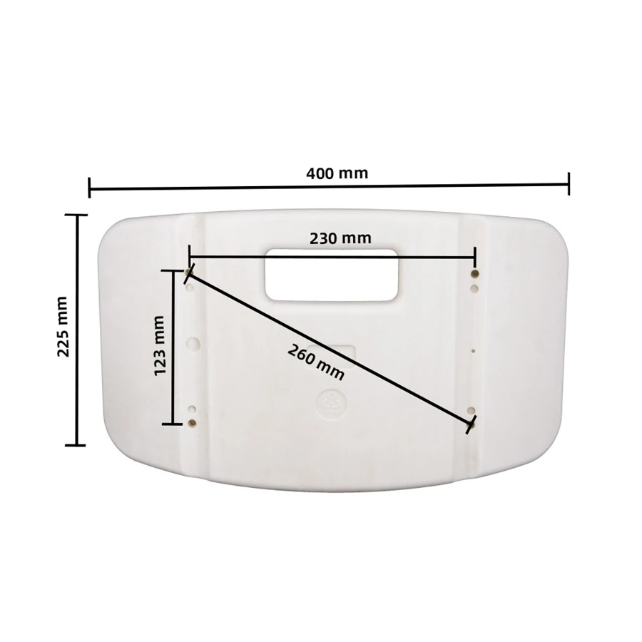 White Rectangle Plastic Shower Chair Backrest Buy Shower Chair