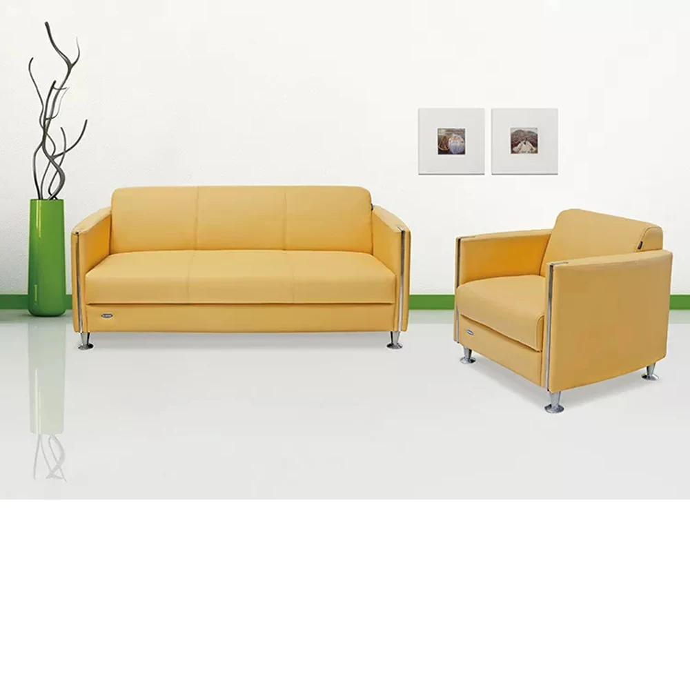 Reception Sofa Set,Pu Leather Visitors Couch Furniture For Office