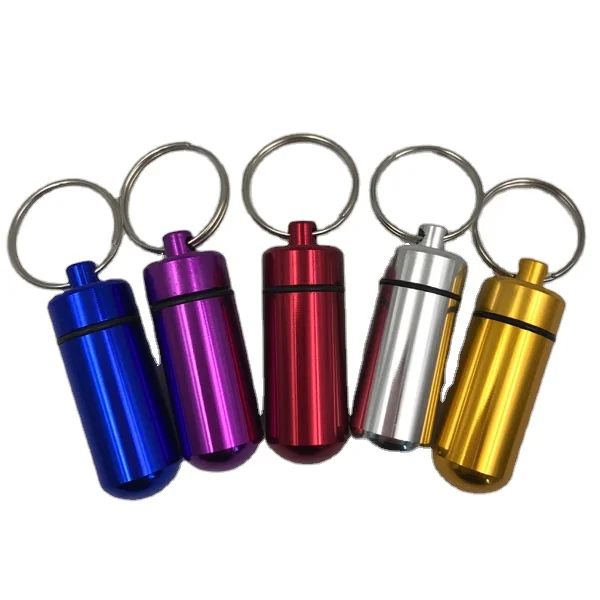 Металлическая капсула с кольцом для ключей