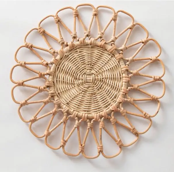 Hot Sale Handmade Rattan Charger Plate Mat - Buy Handmade Mat,Rattan Mat,Rattan  Charger Plate Product on 