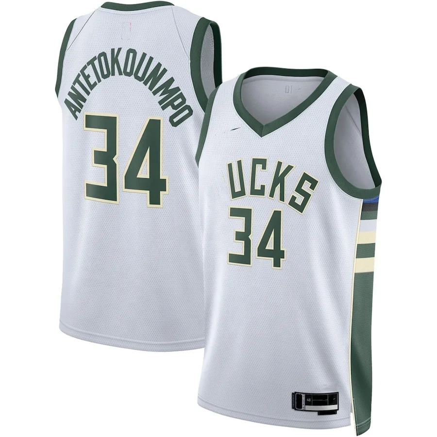 Высококачественная быстросохнущая майка Buckss #34 Giannis Antetokounmpo баскетбольная американская Nbaing