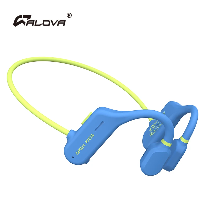 ALOVA Volume Protection Children Headset OEM Air Conduction Earphone Bt 5.3 IPX4 Wireless Bluetooth Headphone for Kids