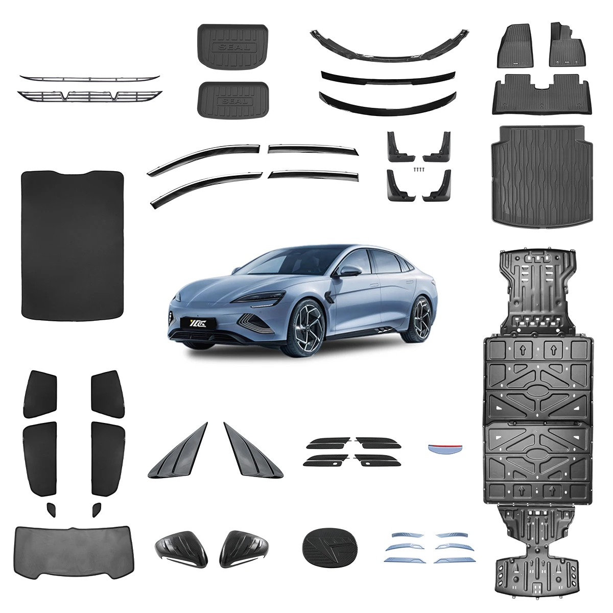 Interior and Exterior Accessories for BYD Seal EV Dmi Seal 7 LHD RHD EV Car Decoration Protection Modified Trim Spare