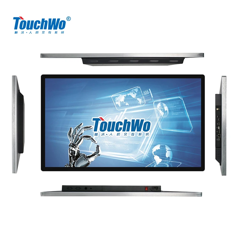 Touchwo Custom Water Proof Totem Ips Capacitive Lcd Monitors Touchscreen 32 Inch Touch Screen Monitor with Android