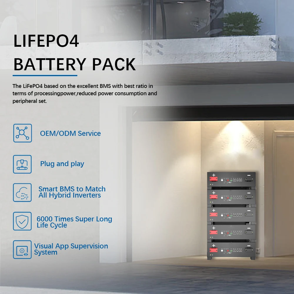 product 512v grade a lifepo4 cells 48v 100ah lifepo4 battery 6000 times rs485 can lifepo4 battery 48v rack mount a grade cell-11