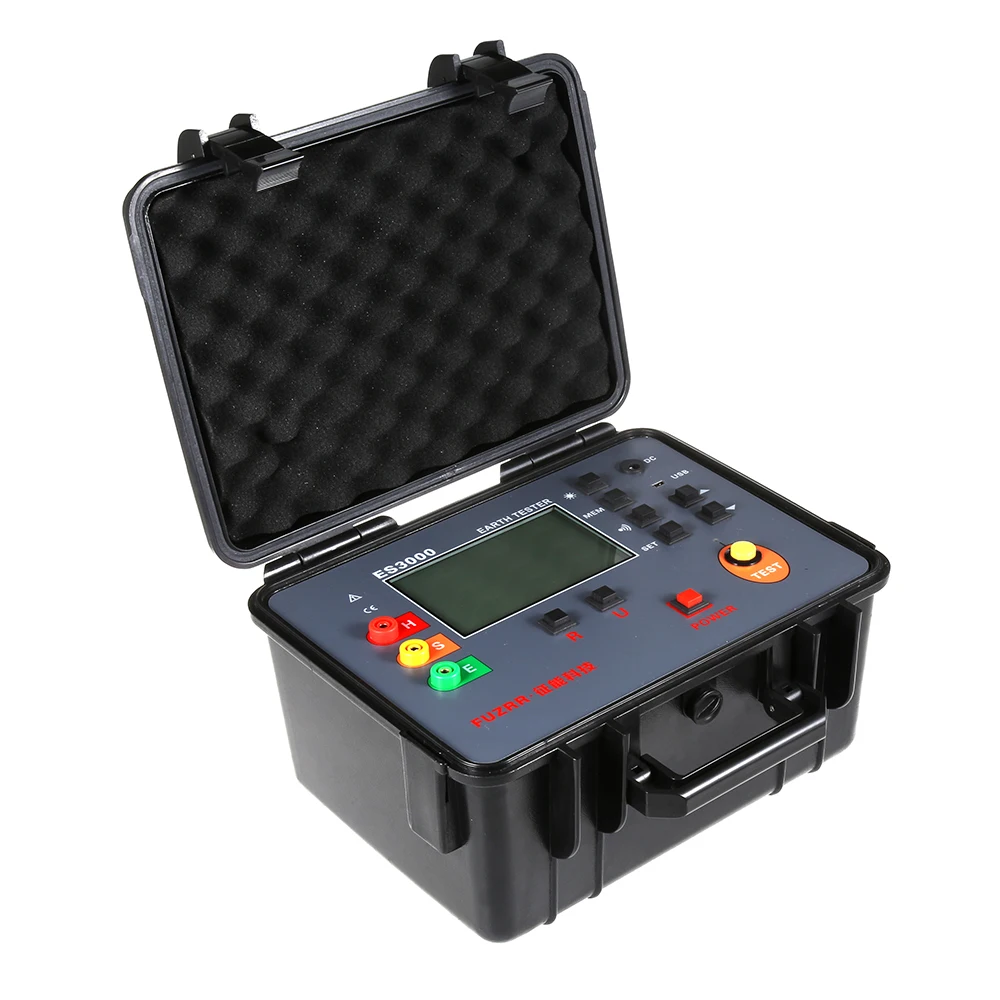 UNI-T UT521 Digital Insulation Earth Resistance Tester Data Hold Storage Current Ohm Ammeter LCD Backlight Low Voltage Display
