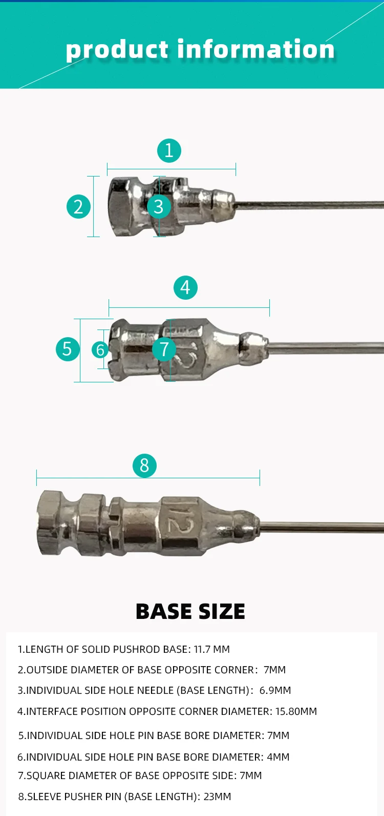 Popular Round Head Side Hole Needle No.12 Size Side Hole Metal Needle