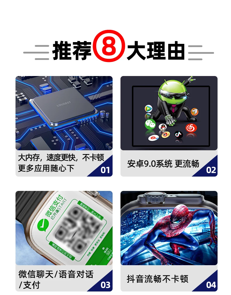 5g Smart Watch 2024 Dw89 Ultra 2inch App Download Video Call Gps Card