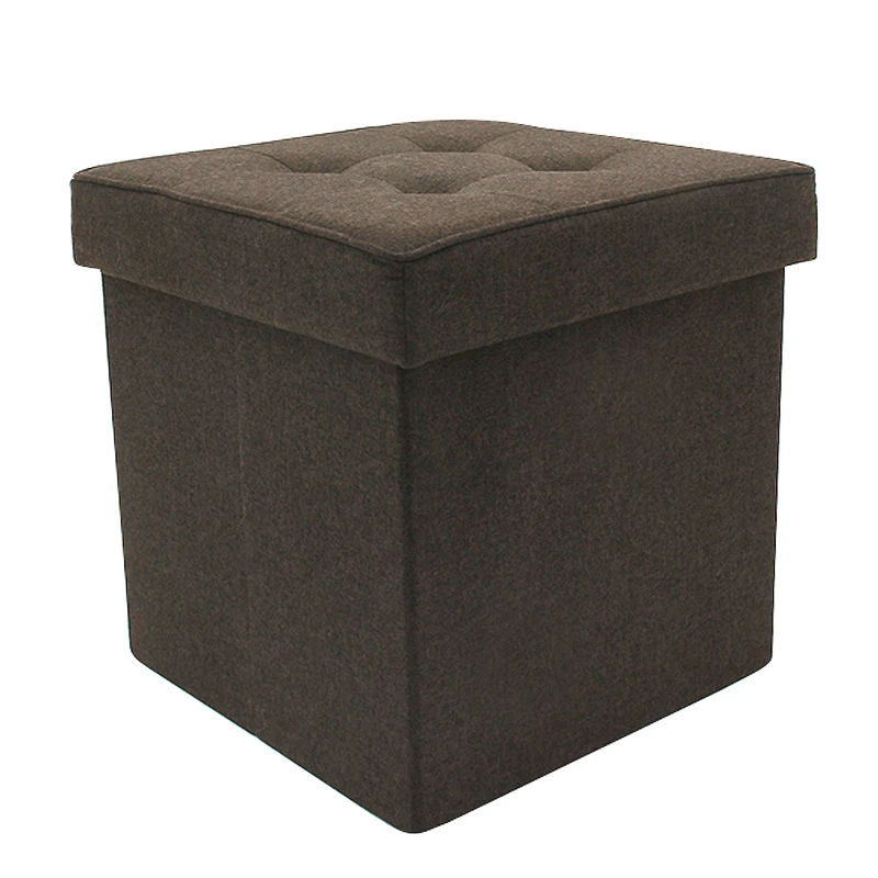 RTS лучшее качество фабрика оптовая продажа современная домашняя мебель складной оттоманка из искусственного льна для хранения