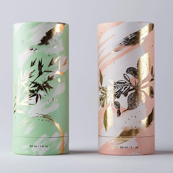 Customised Boite Carton Recyclable Luxury Ecofriendly Craft Packaging Round Cardboard Packaging Cylinder Coffee Tea Paper Tube