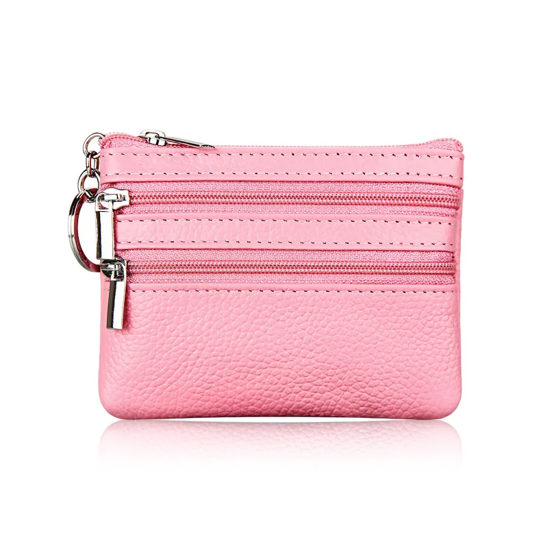 Women's Genuine Leather Coin Purse Mini Pouch Change Wallet with