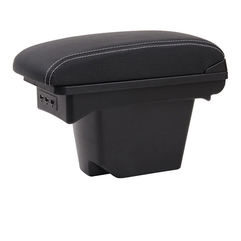 tiypeor new consul box armrest console with usb port functional cup holder  front storage for vehicle use-2