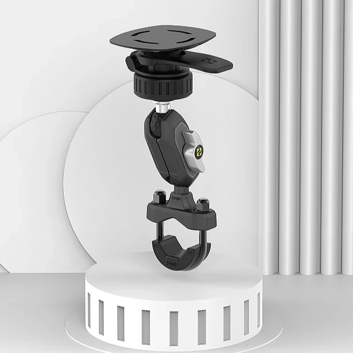 SMNU Rugged High-Torque Lock Mount Magnetic Waterproof Suspension Mobile Phone Holder Anti-Theft Design for Motorcycle Riding