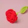 One finished red flower