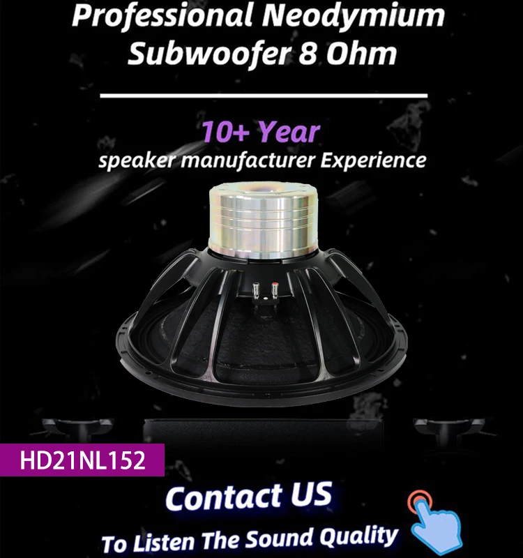 HD 21inch Subwoofer - 3000W Professional Audio Solution