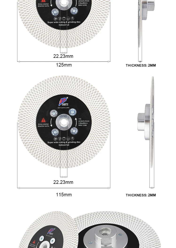 product diameter hot pressed sintered x mesh turbo diamond cutting grinding saw blade double side segment marble granite-15