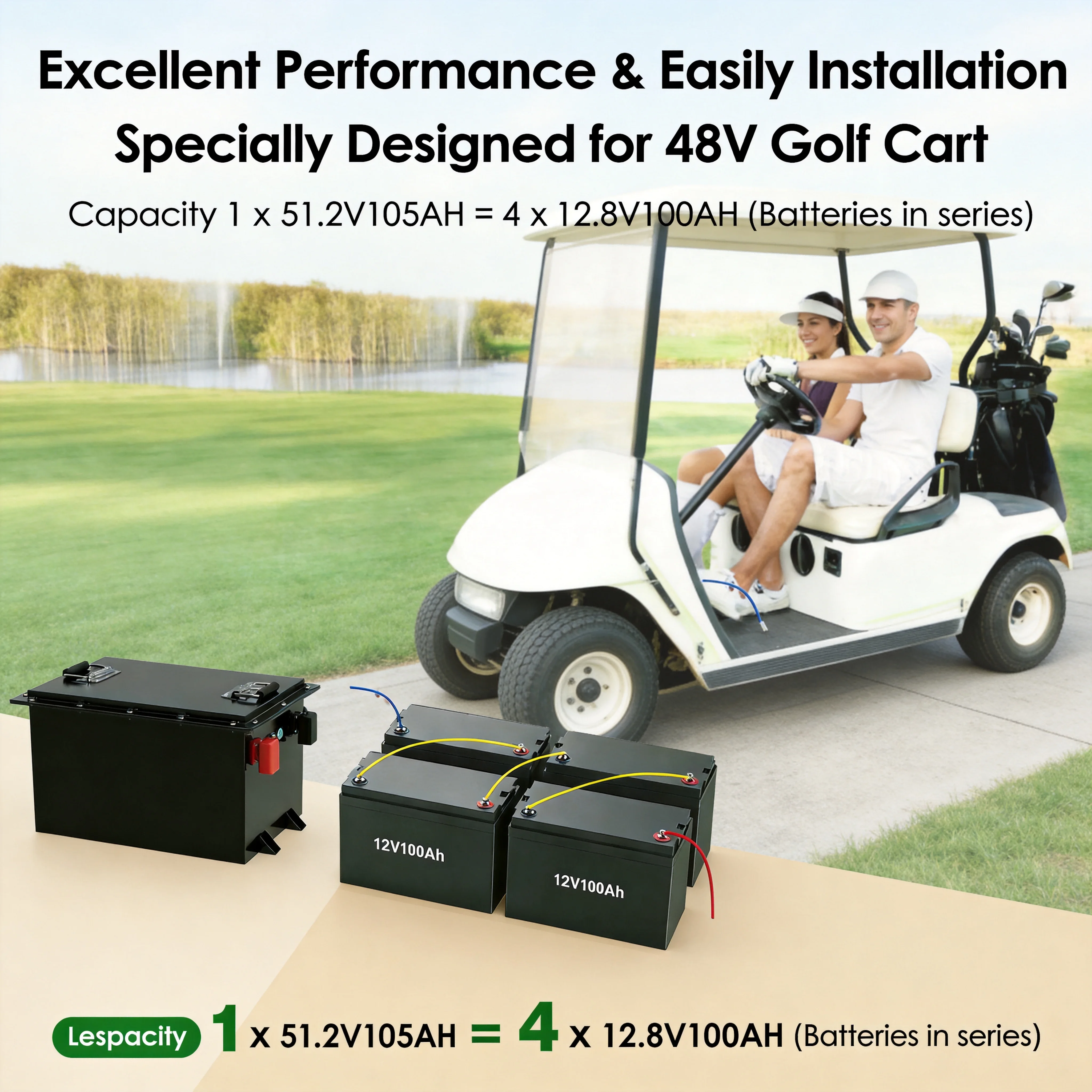 100ah 160ah lithium ion battery 48v golf carts battery can rs485 bluetooth electric vehicle battery-10