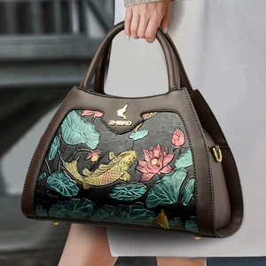 Light Luxury Retro Women's Wallet Fashionable Handbag Chinese-style element Shoulder Bags Tote Bag  Crossbody Bag for Women