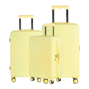 Fashionable PC Printed Hard Shell Suitcase Travel Trolley  3 Piece Luggage Set