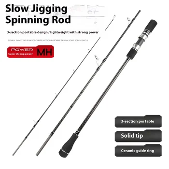 Cheery Three-Section Portable Plate Fishing Rod for Offshore Boat Multi-Section Rod for Swordfish Mackerel Factory – Rod – view 4