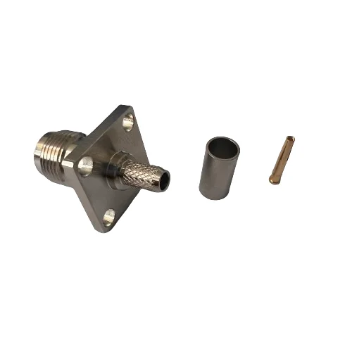 product top class tnc c kf3 coax connector female jack flange tnc connector for rg58 communication cable-1