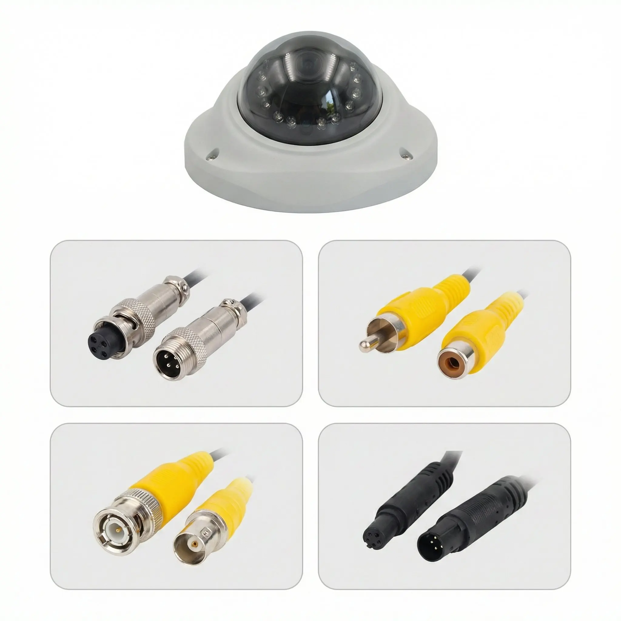 Hot Sale T-WIN CF04 2MP POE H.265 Front Car Dome Camera Indoor/Outdoor Use Infrared LED Night Vision Mini Audio Bus/Elevator