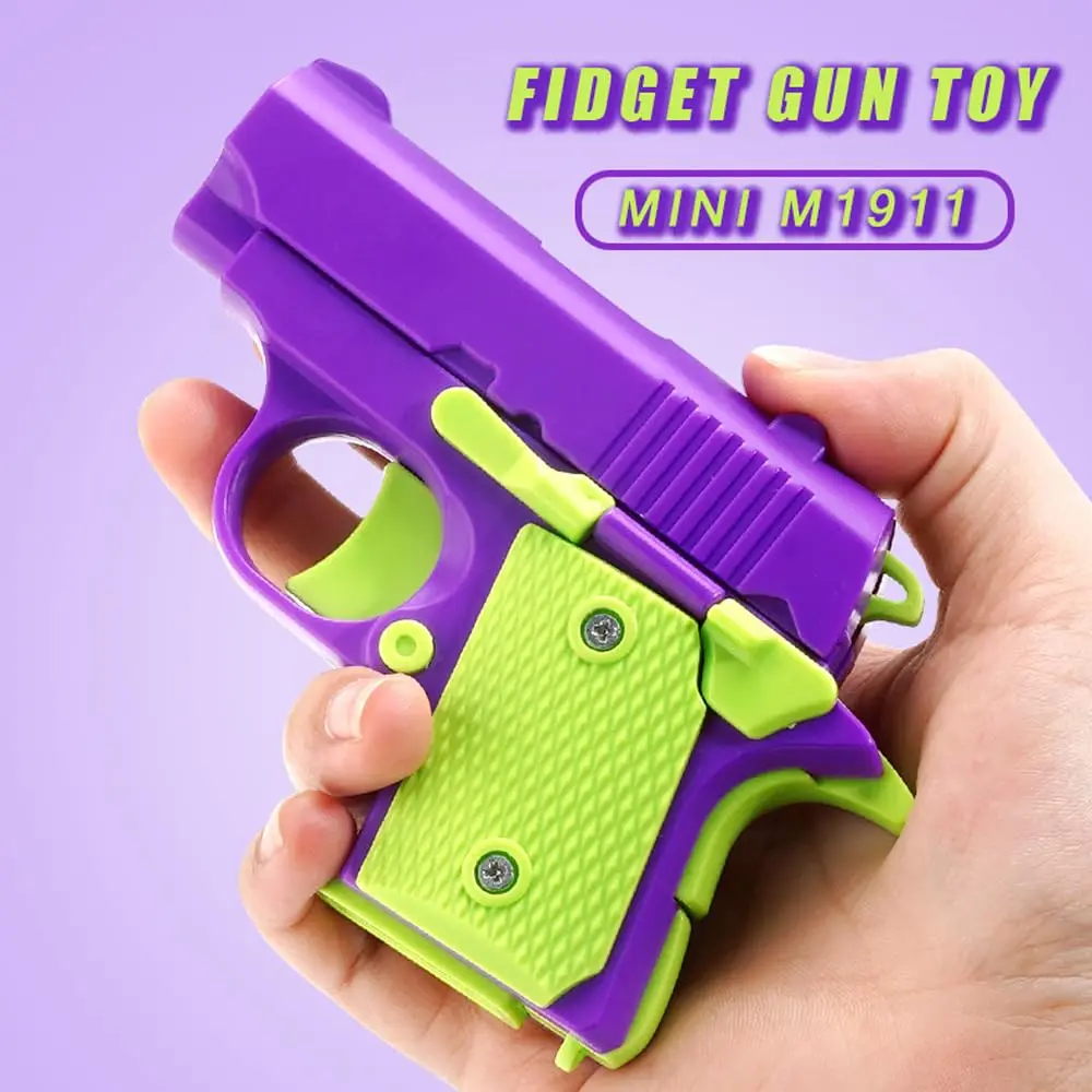 【新品】銃型フィジェットトイ ゴールド　EDC Amazon | OBEST フィジェットトイ フィジェットキューブ EDC