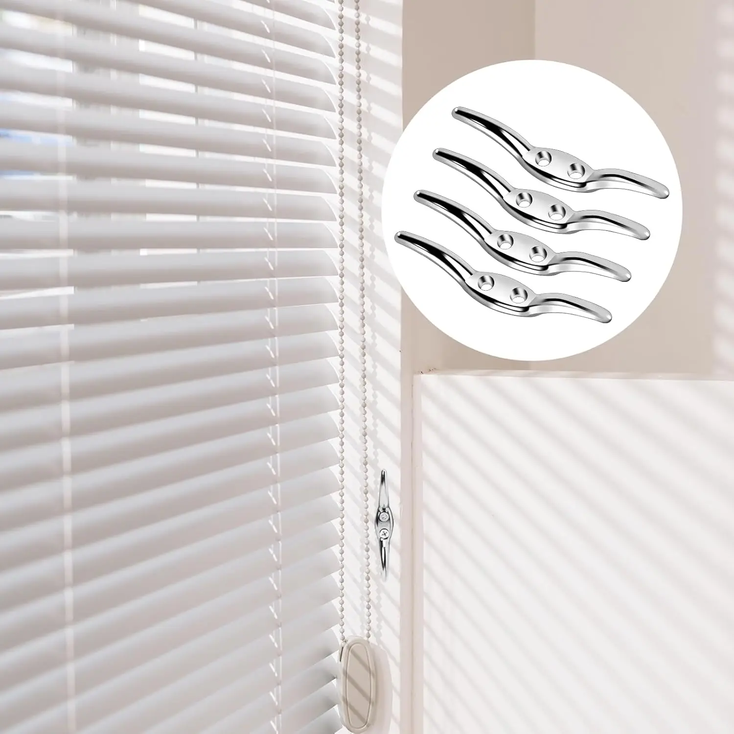 Blind Cord Safety Wraps for Home Office Window,blinds Cord Cleat Baby Safety Rope Holder Plastic for Roller Blinds