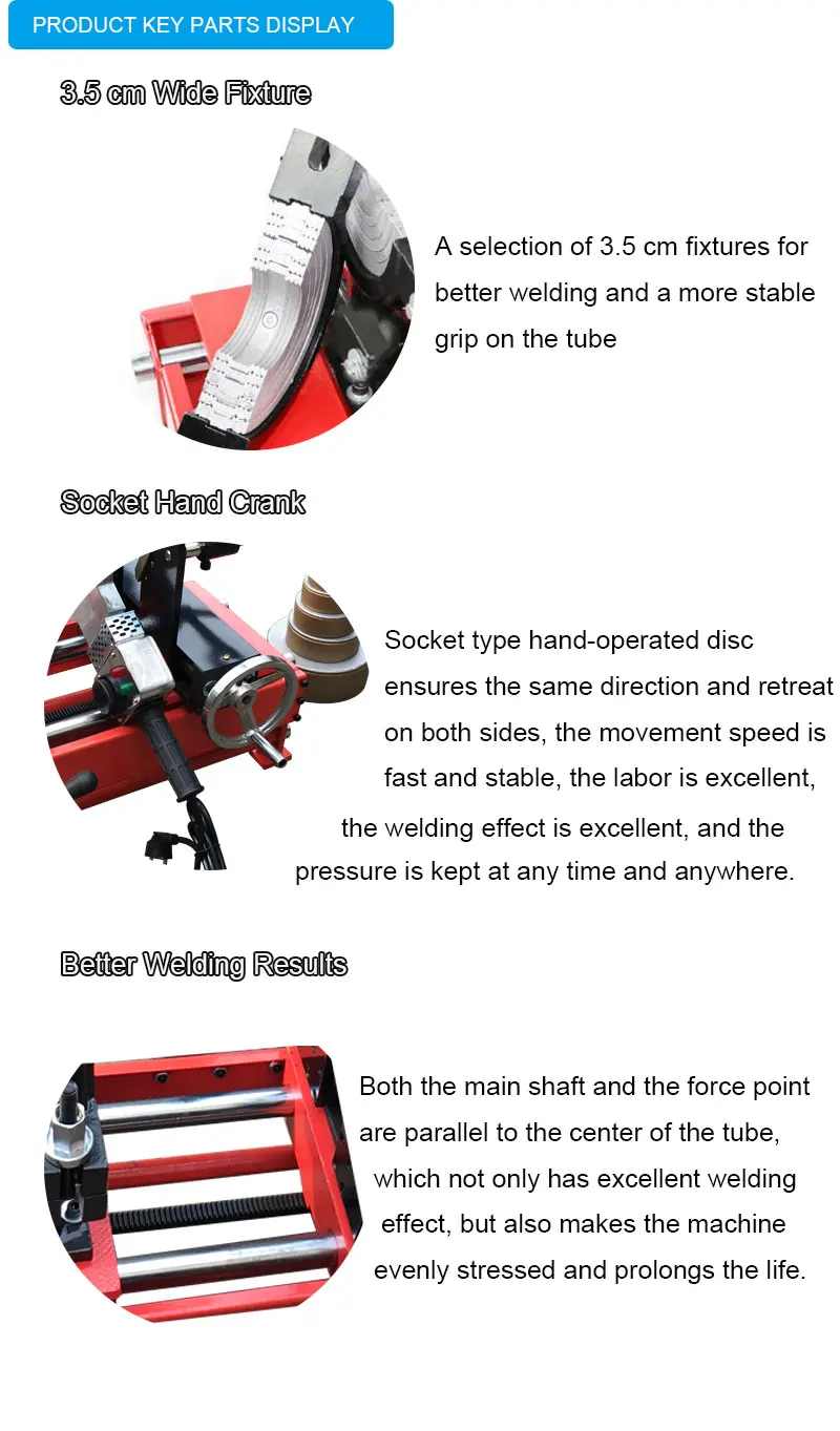 PFS160 Socket fusion Welding Machine Hand PPR Pipe Jointing Machine Ppr Pipe fusion Welding Machine