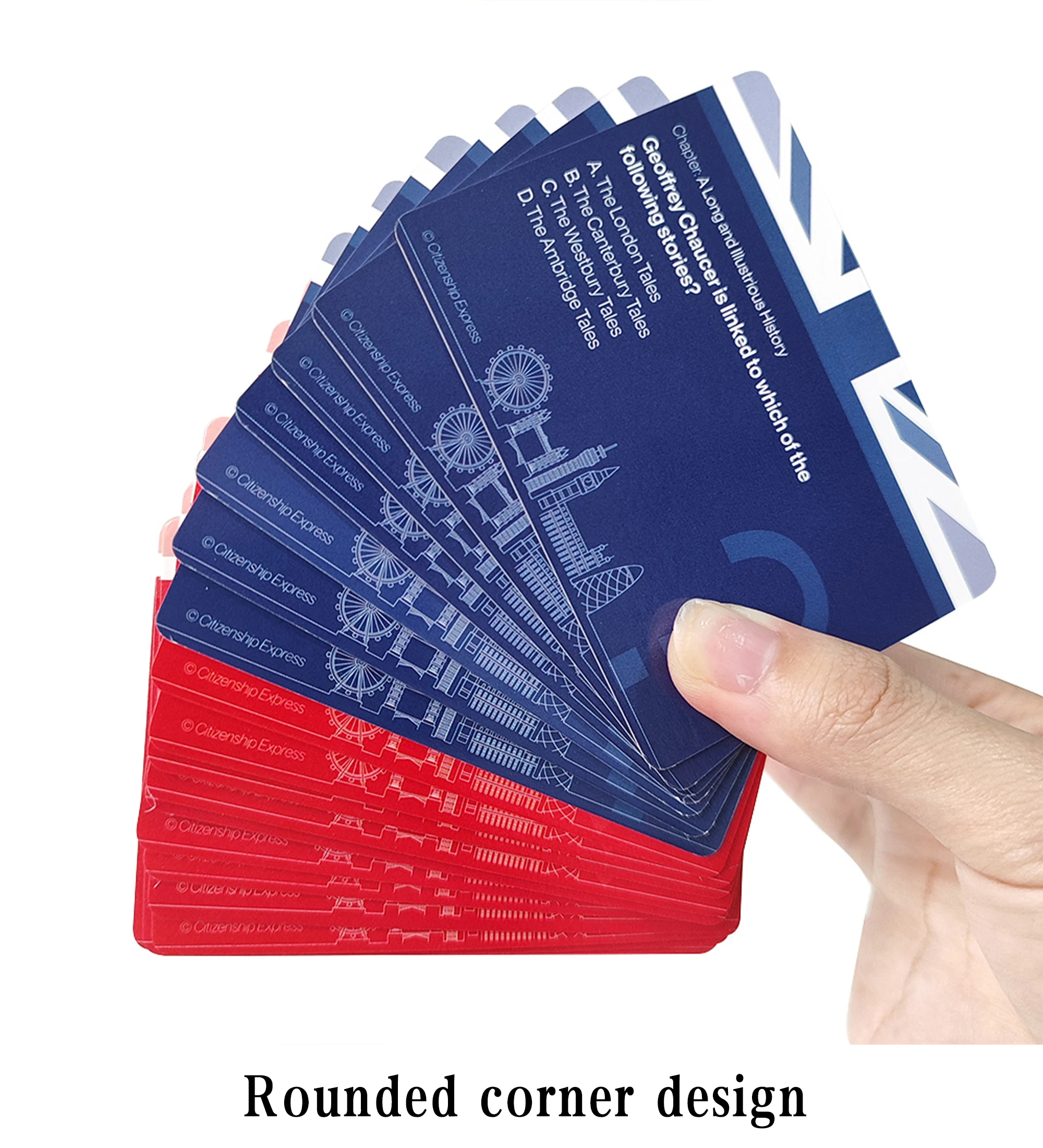 Modern UK Civics Test Flash Cards Combo Set Naturalization Study Guide with 100 UK Civics Questions & Answers factory