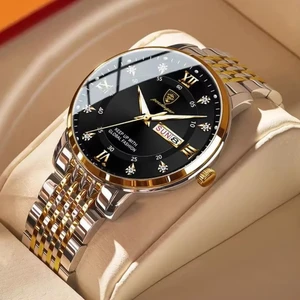 Luxury Business Casual Watches for Men  POEDAGAR Luminous Waterproof Stainless Steel Hot Sale Top Quality Quartz Wristwatch