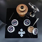 For Amazon Kit Drinking Torch Drink Wooden Box Black Cocktail Smoker Kit