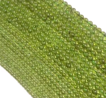 High Quality Natural Peridot Gemstone Round Beads for Jewelry Design