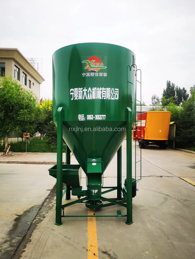 2-Ton Electric Mixer for Cattle Feed Stainless Steel Farm Blender Factory Direct Sales