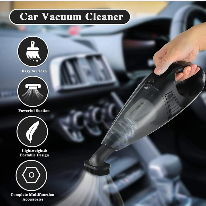 New Style Cleaning Portable Car Vacuum Cleaner Hand Held Mini Car Vaccum Cleaner Cigarette Lighter