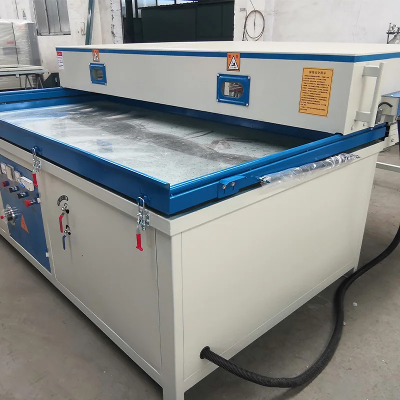 Automatic Silicone Rubber Sheet PVC Film Vacuum Press Laminating Machine For Furniture Wood Door