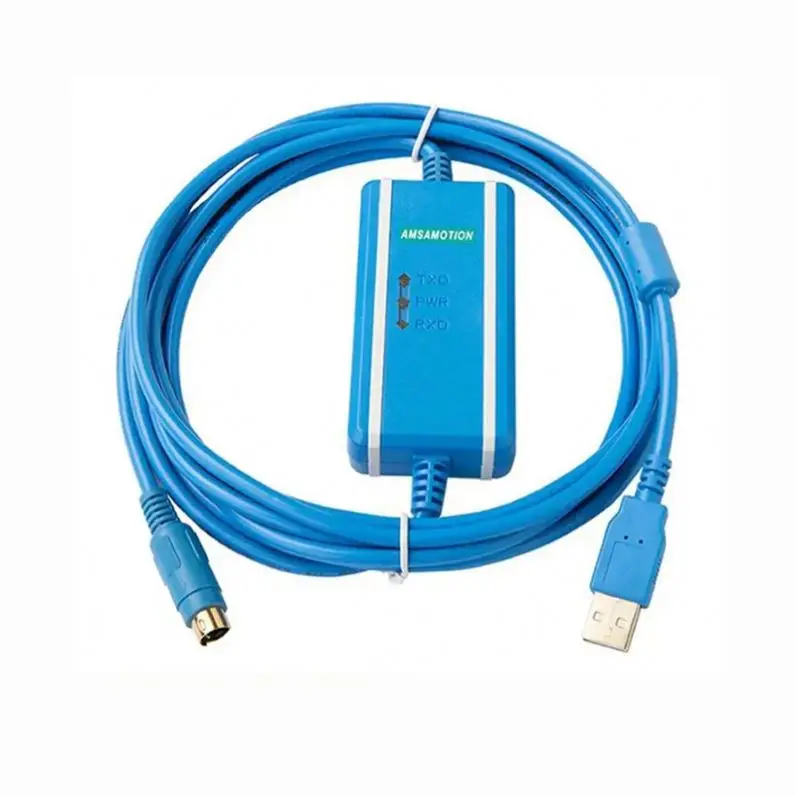 TEBAK PLC Isolated Adapter USB-SC09-FX Isolation Programming Cable Suitable for Mitsubishi FX All Series FX2n FX3U FX1N